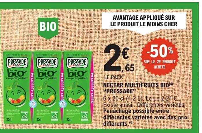 NECTAR MULTIFRUITS BIO "PRESSADE"