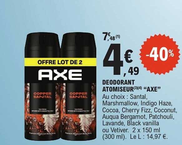 OFFRE LOT DE 2 AXE