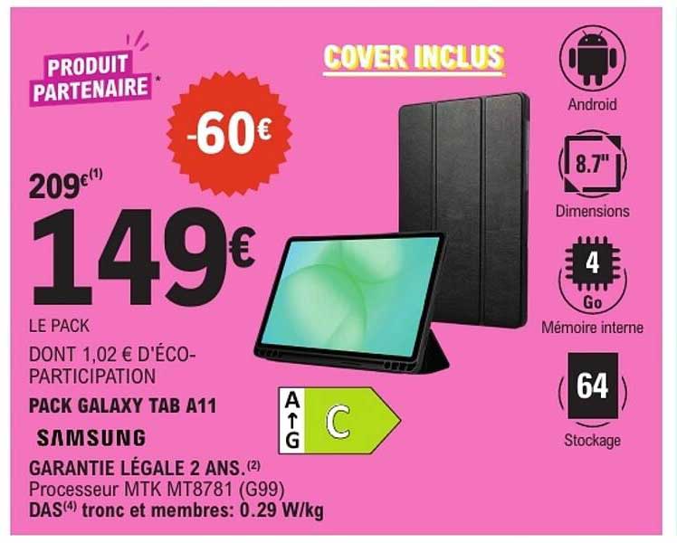 PACK GALAXY TAB A11 SAMSUNG