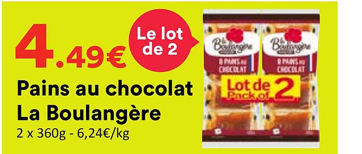 Pains au chocolat La Boulangère