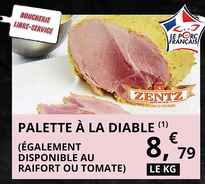 PALETTE À LA DIABLE (1) (ÉGALEMENT DISPONIBLE AU RAIFORT OU TOMATE)