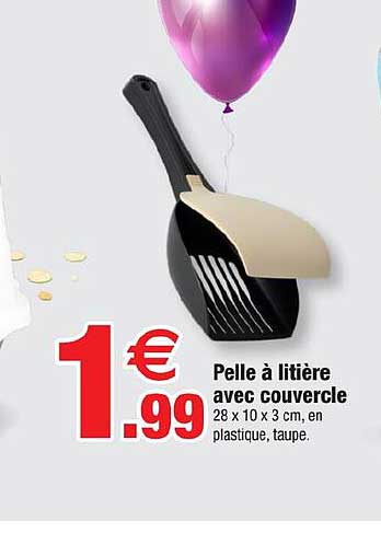 Pelle à litière avec couvercle