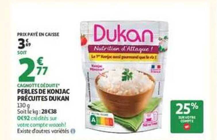 PERLES DE KONJAC PRÉCUITES DUKAN