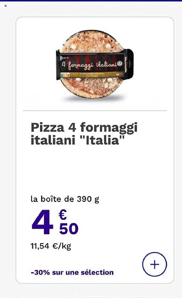 Pizza 4 formaggi italiani "Italia"