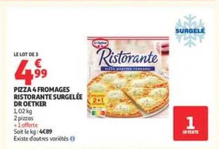 PIZZA 4 FROMAGES RISTORANTE SURGELÉE DR OETKER