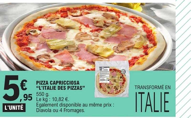 PIZZA CAPRICCIOSA “L’ITALIE DES PIZZAS”