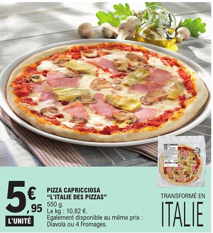 PIZZA CAPRICCIOSA “L’ITALIE DES PIZZAS”