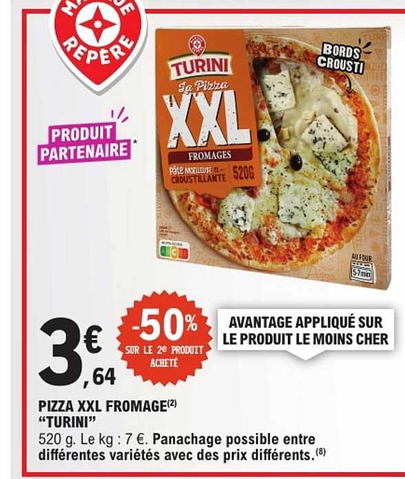 PIZZA XXL FROMAGE(2) "TURINI"