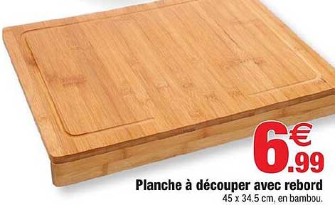 Planche à découper avec rebord