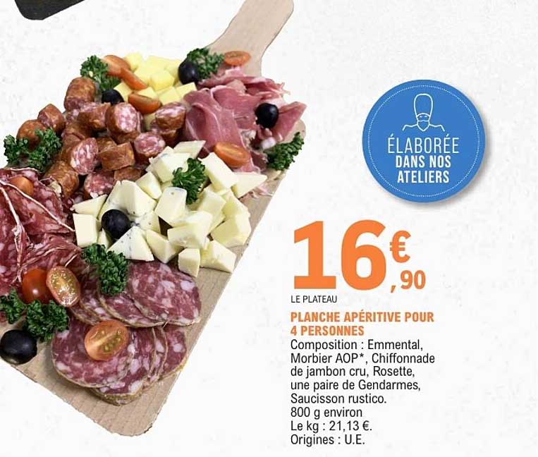 PLANCHE APÉRITIVE POUR 4 PERSONNES