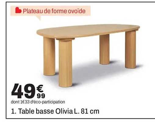Plateau de forme ovoïde