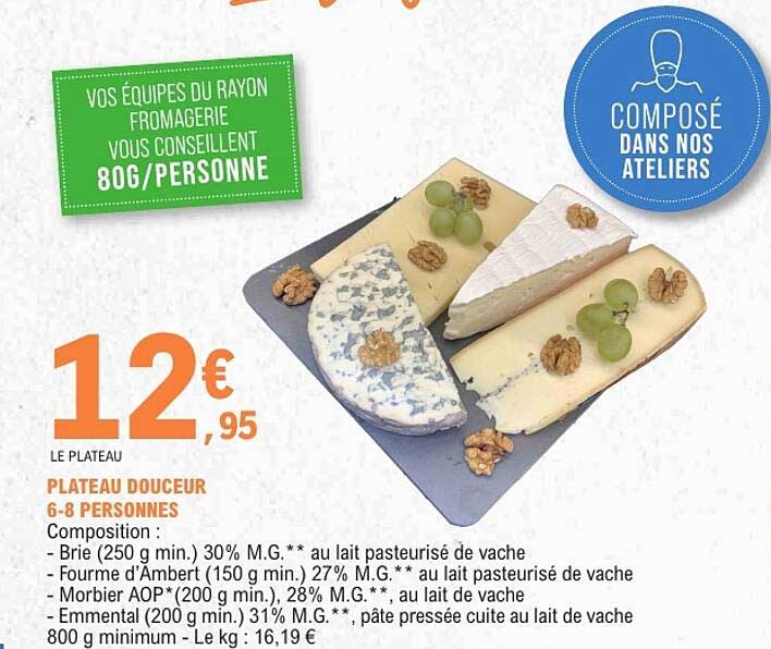 PLATEAU DOUCEUR 6-8 PERSONNES