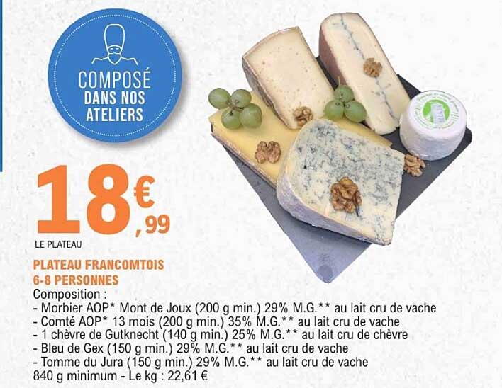 PLATEAU FRANCOMTOIS 6-8 PERSONNES