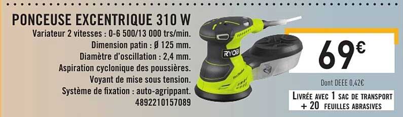 PONCEUSE EXCENTRIQUE 310 W