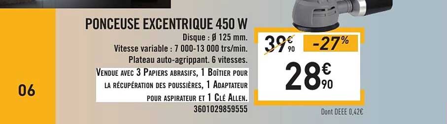 PONCEUSE EXCENTRIQUE 450 W