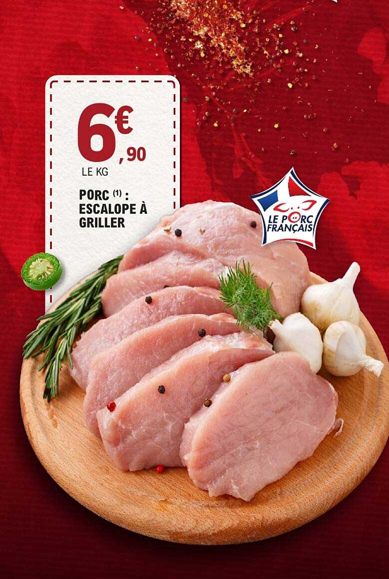 PORC (1) : ESCALOPE À GRILLER