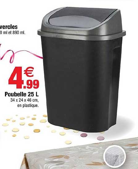 Poubelle 25 L