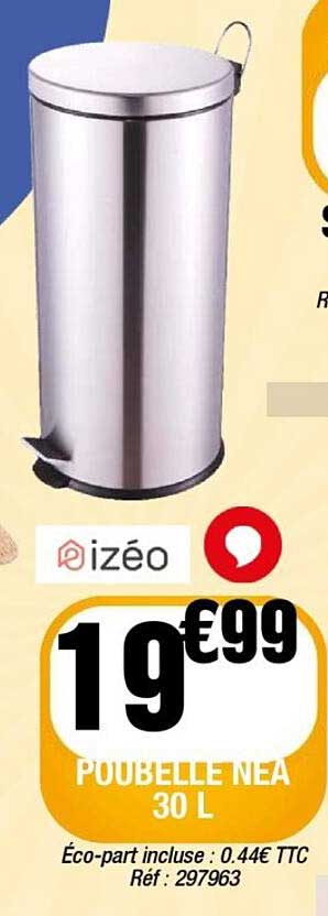 POUBELLE INOX 30 L