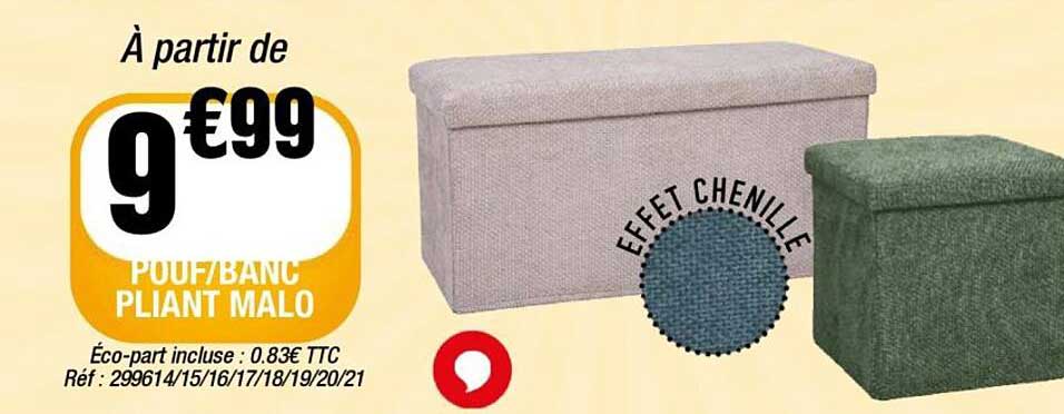 POUF/BANC PLIANT MALO