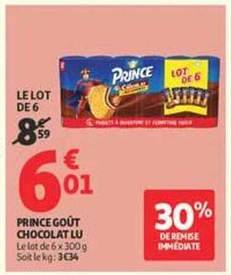 PRINCE GOÛT CHOCOLAT LU