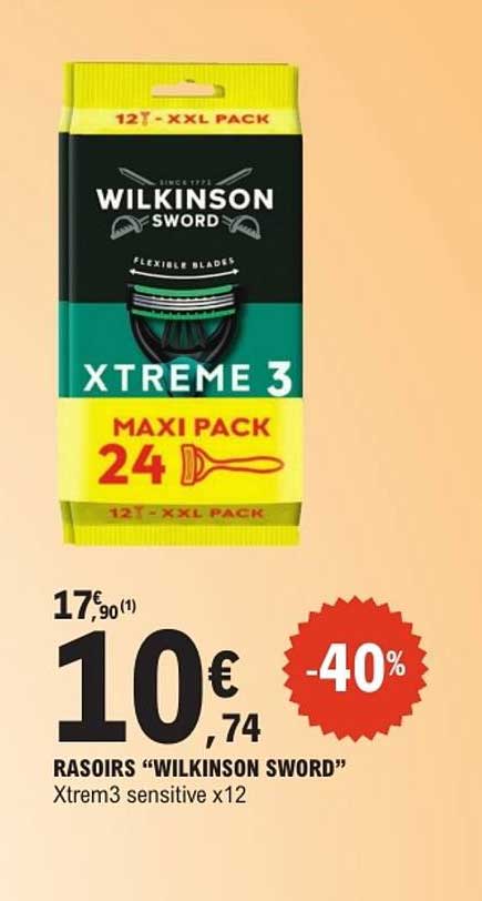 RASOIRS “WILKINSON SWORD” Xtrem3 sensitive x12