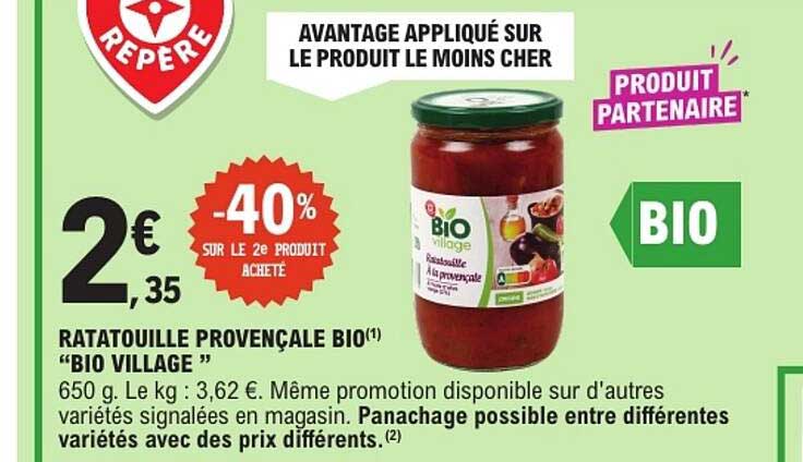 RATATOUILLE PROVENCALE BIO "BIO VILLAGE"