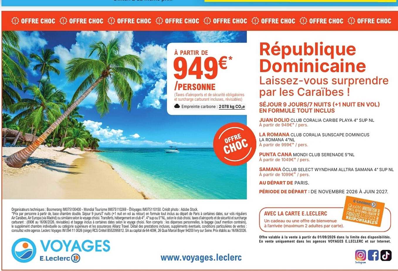 République Dominicaine – Laissez-vous surprendre par les Caraïbes !