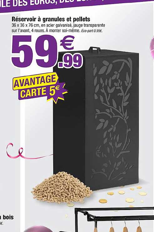 Réservoir à granulés et pellets