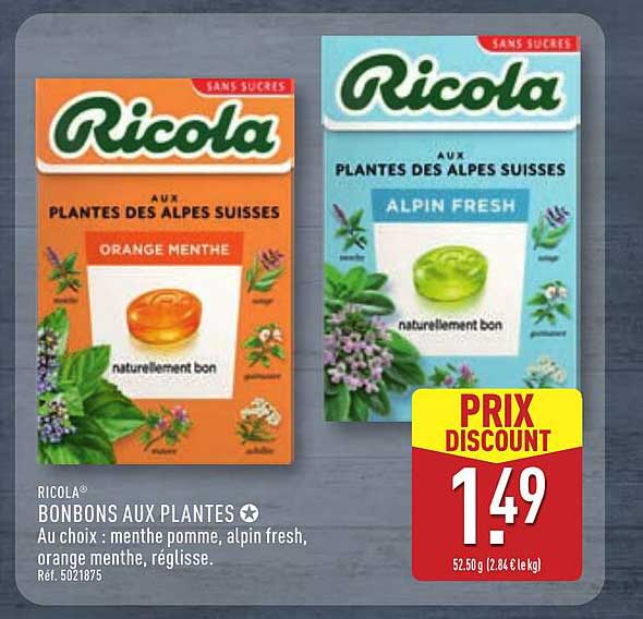 RICOLA® BONBONS AUX PLANTES