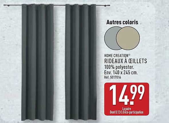 RIDEAUX À ŒILLETS