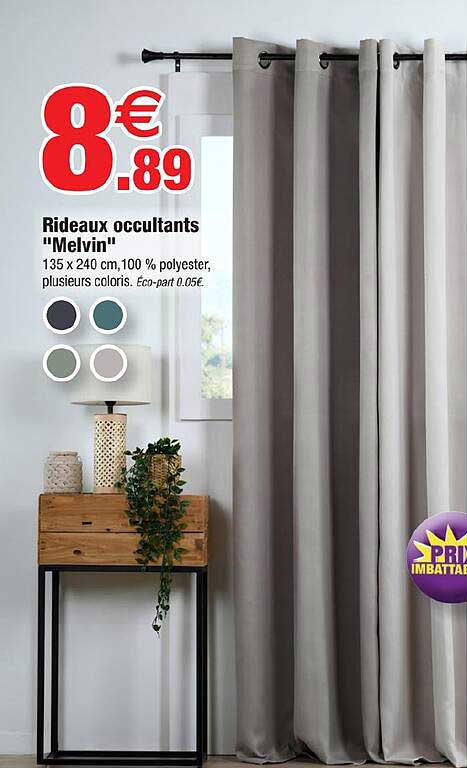 Rideaux occultants "Melvin"