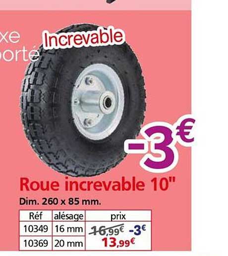Roue increvable 10"