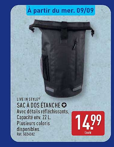 SAC À DOS ÉTANCHE