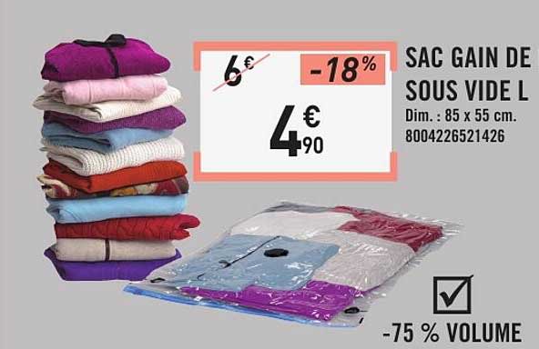 SAC GAIN DE SOUS VIDE L