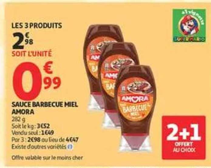 SAUCE BARBECUE MIEL AMORA