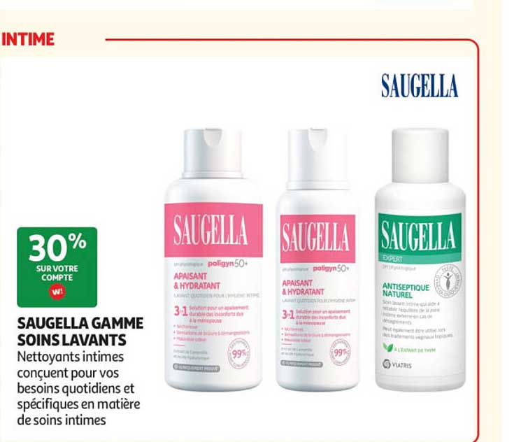 SAUGELLA GAMME SOINS LAVANTS
