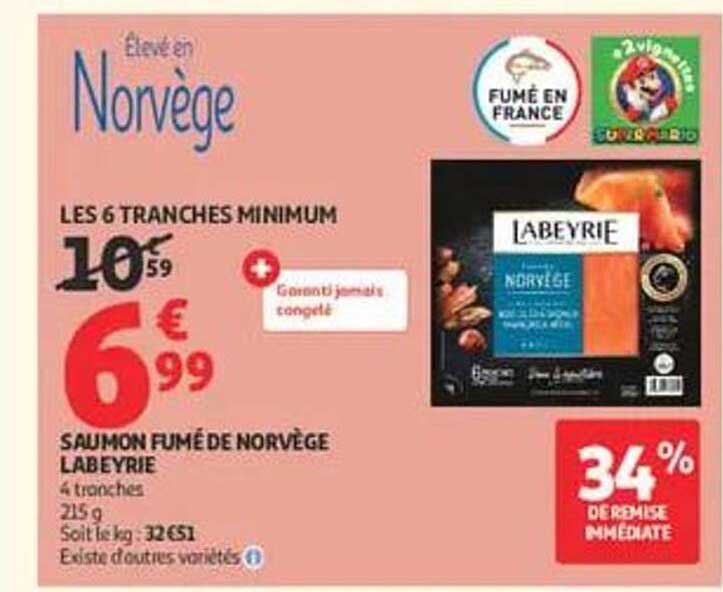 SAUMON FUMÉ NORVÈGE LABEYRIE