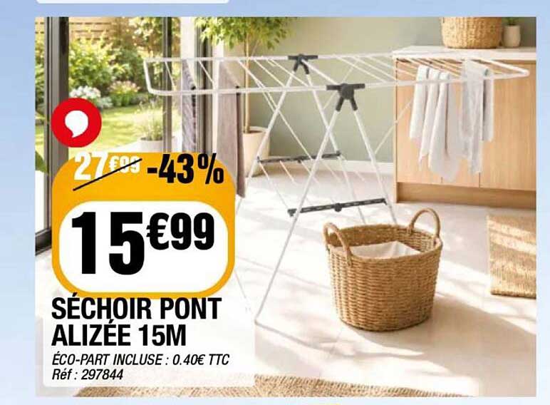 SÉCHOIR PONT ALIZÉE 15M