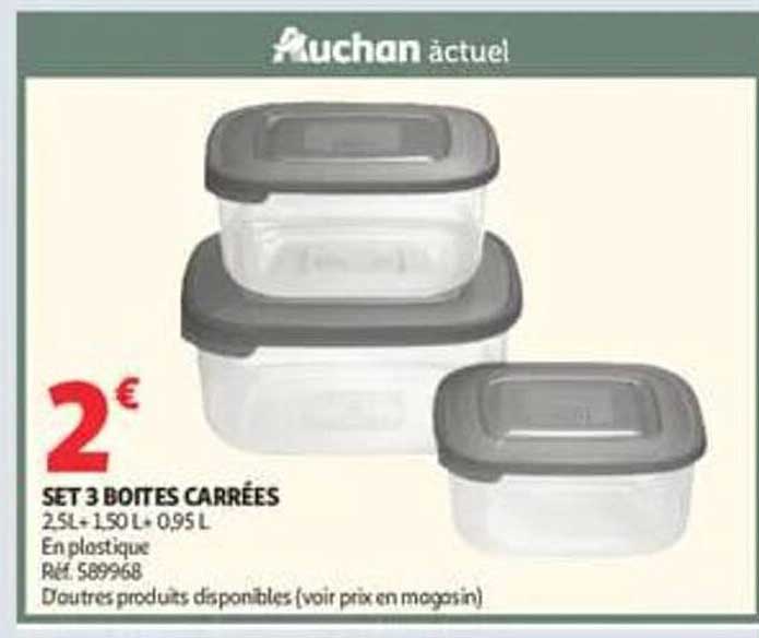 SET 3 BOITES CARRÉES
