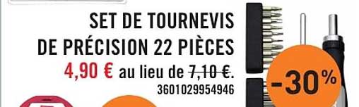 SET DE TOURNEVIS DE PRÉCISION 22 PIÈCES