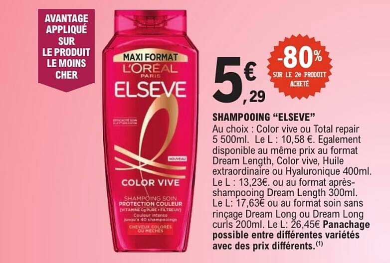 SHAMPOOING “ELSEVE”