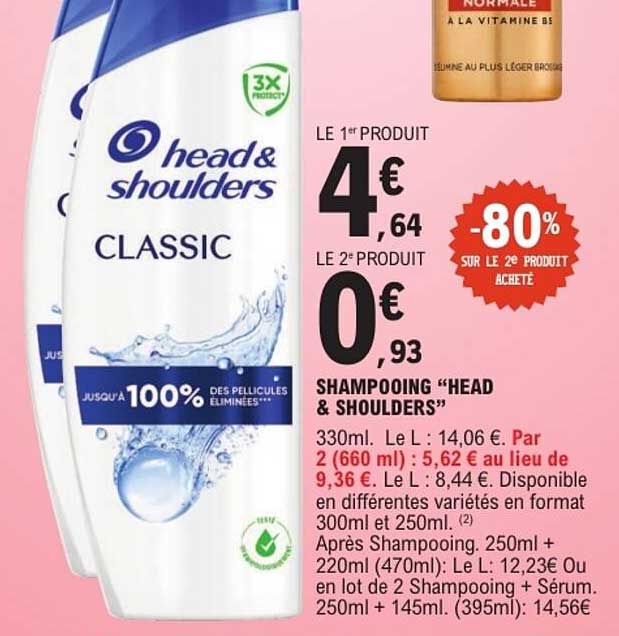 SHAMPOOING “HEAD & SHOULDERS”