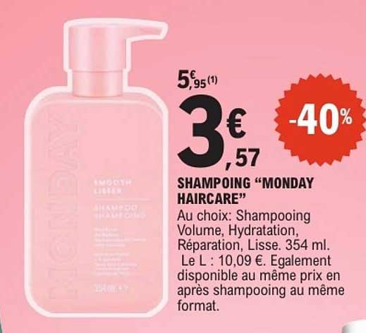 SHAMPOOING “MONDAY HAIRCARE”