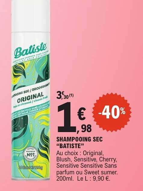 SHAMPOOING SEC “BATISTE”