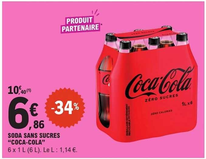 SODA SANS SUCRES “COCA-COLA”