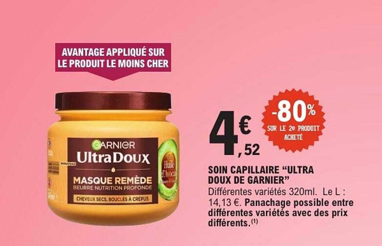 SOIN CAPILLAIRE “ULTRA DOUX DE GARNIER”