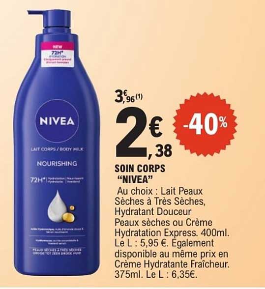 SOIN CORPS “NIVEA”