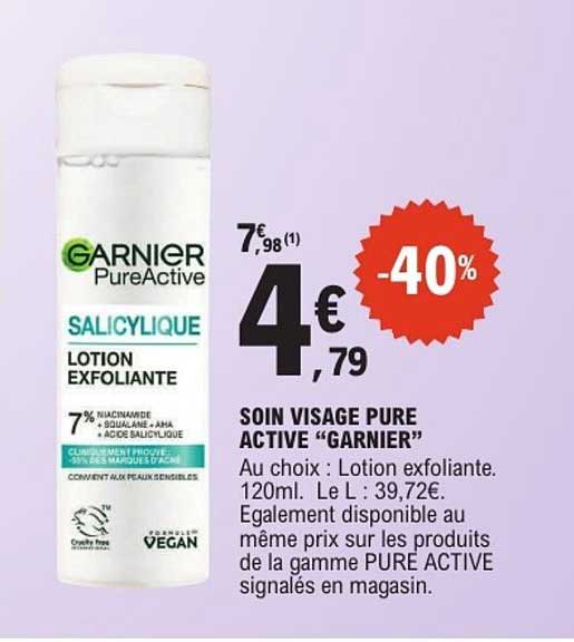SOIN VISAGE PURE ACTIVE “GARNIER”