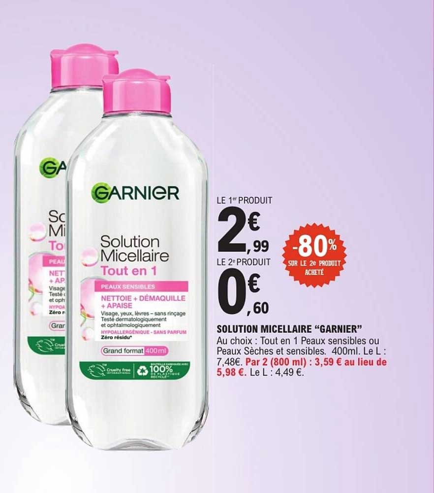 SOLUTION MICELLAIRE “GARNIER”