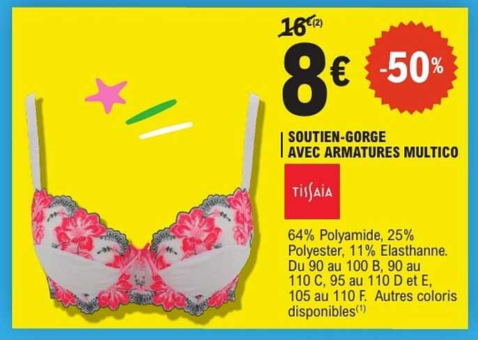 SOUTIEN-GORGE AVEC ARMATURES MULTICO